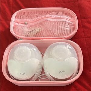 Pink and White Women's Accessory Set